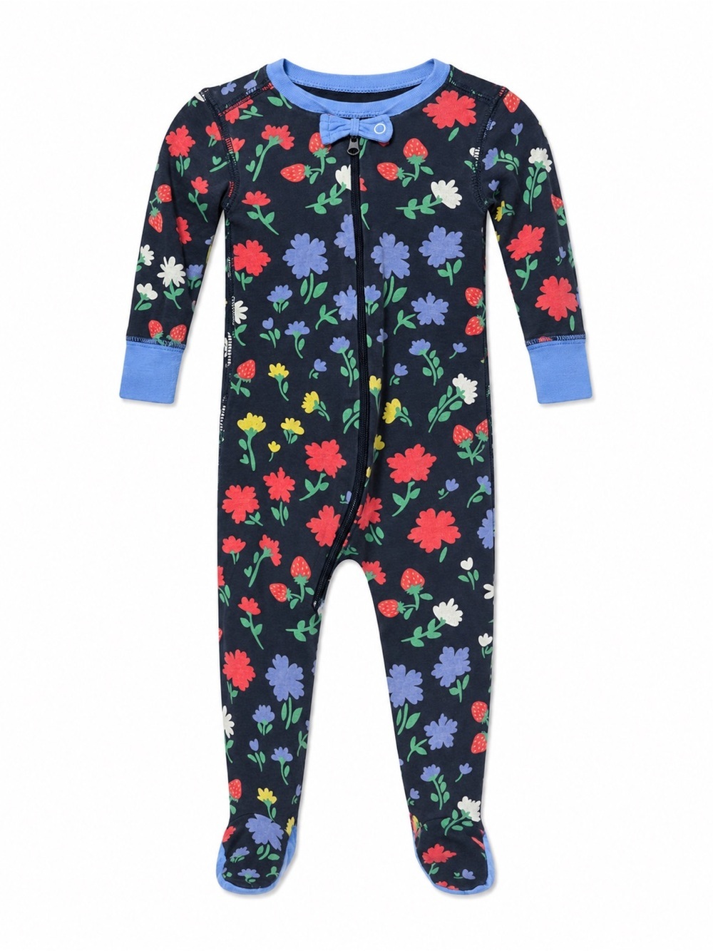 The Beaufort Bonnet Company Floral Strawberry zippy 6-12 months